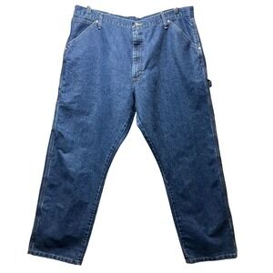 Wrangler Carpenter Jeans Relaxed Fit Denim Work Pants Blue Size‎ 40x30